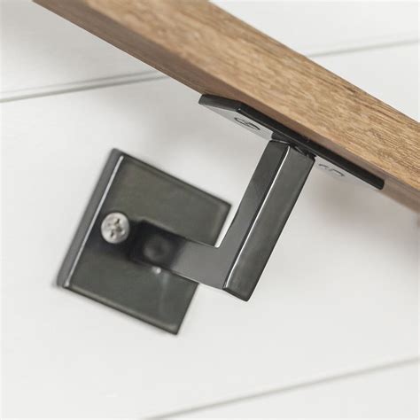 metal handrail with brackets|mounting bracket for wood handrail.